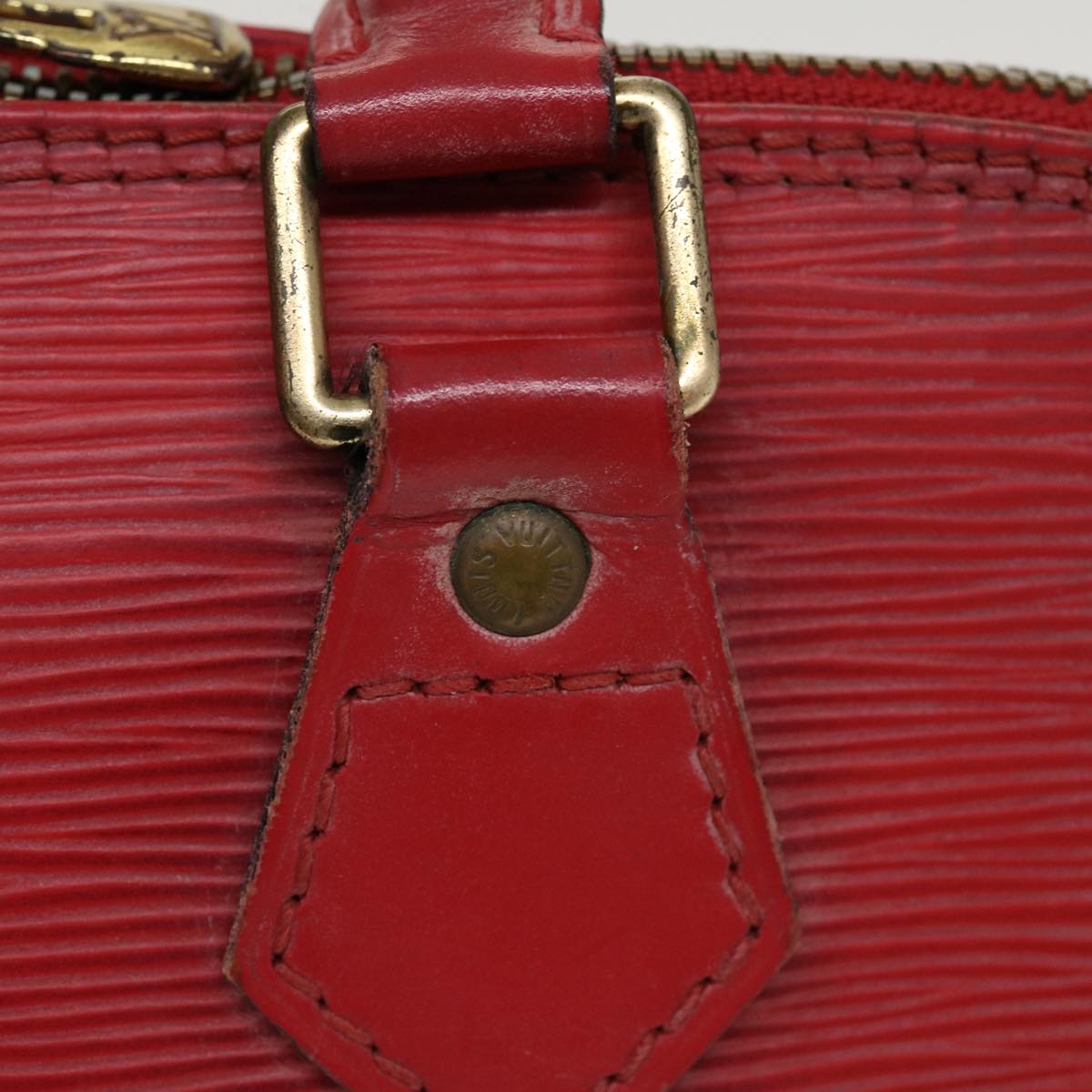 LOUIS VUITTON Epi Alma Hand Bag Red M52147 LV Auth 38827