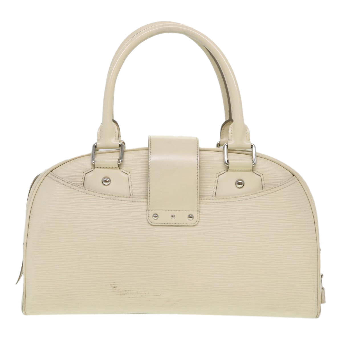 LOUIS VUITTON Epi Boring Montaigne GM Hand Bag White M5931J LV Auth 38835 - 0