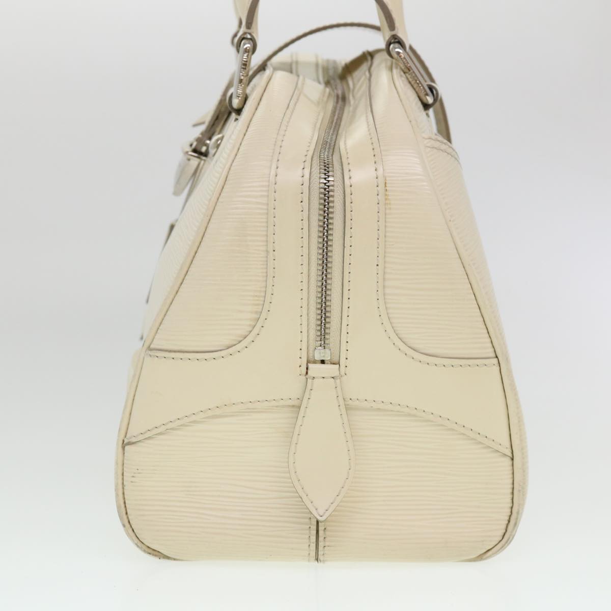 LOUIS VUITTON Epi Boring Montaigne GM Hand Bag White M5931J LV Auth 38835