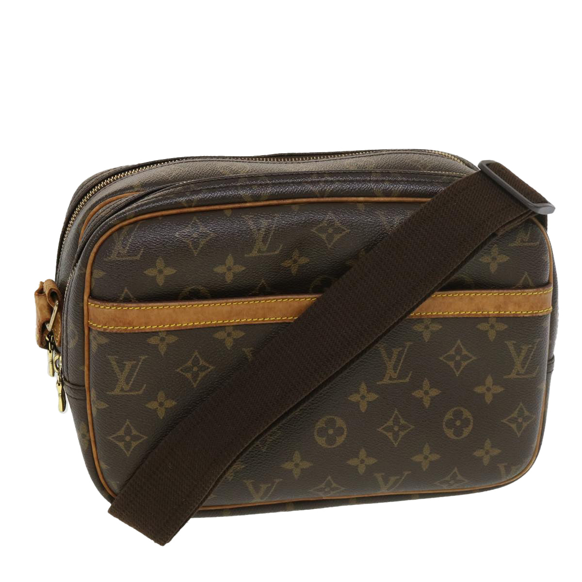 LOUIS VUITTON Monogram Reporter PM Shoulder Bag M45254 LV Auth 38872