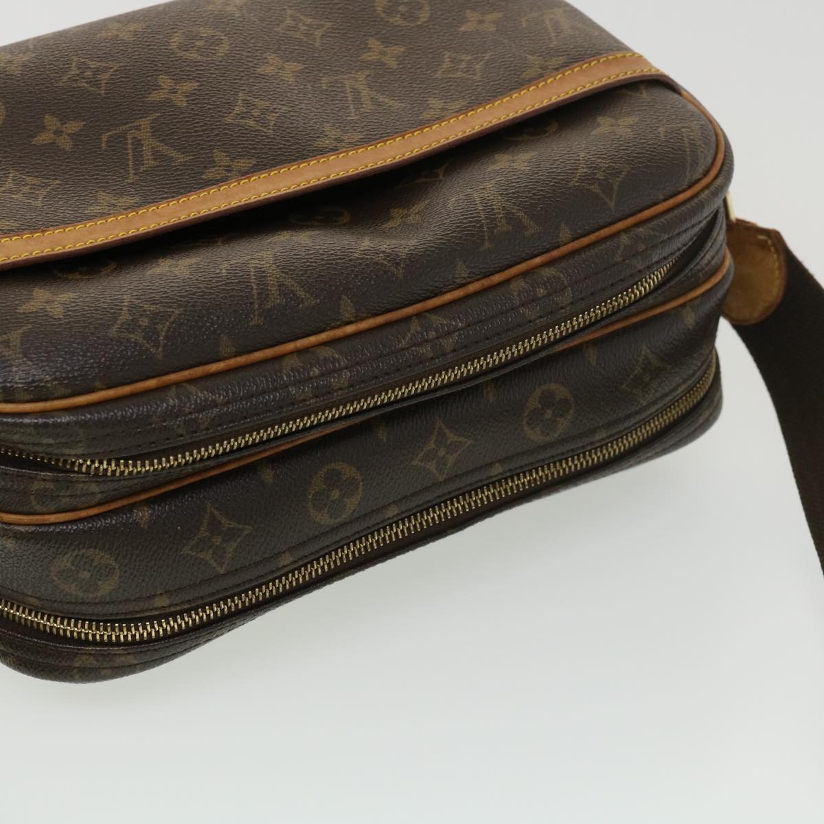 LOUIS VUITTON Monogram Reporter PM Shoulder Bag M45254 LV Auth 38872