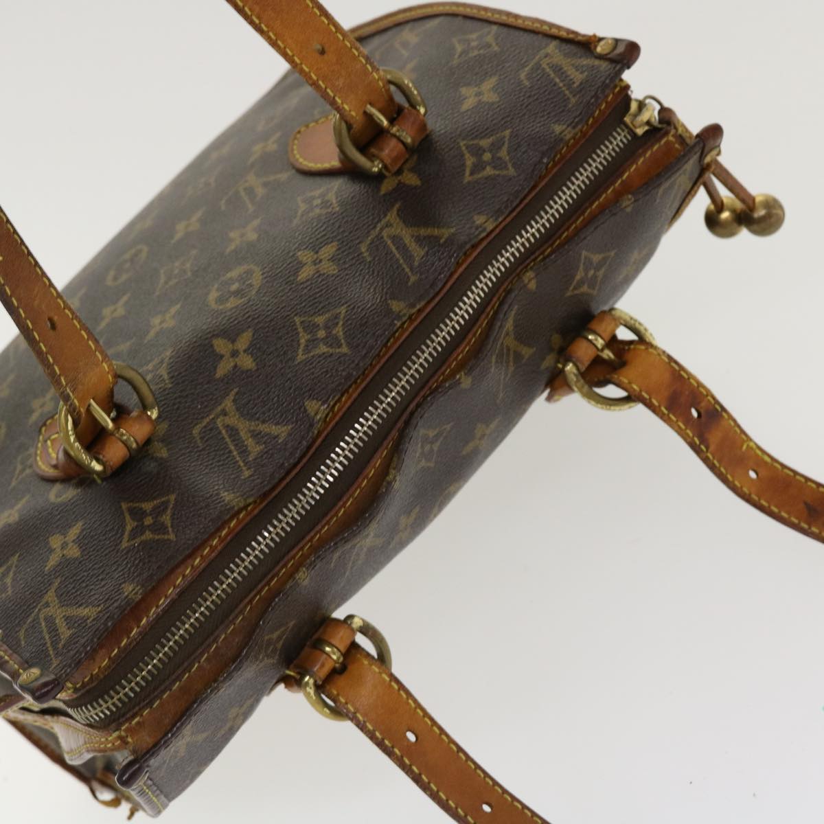 LOUIS VUITTON Monogram Popincourt Haut Tote Bag M40007 LV Auth 38891