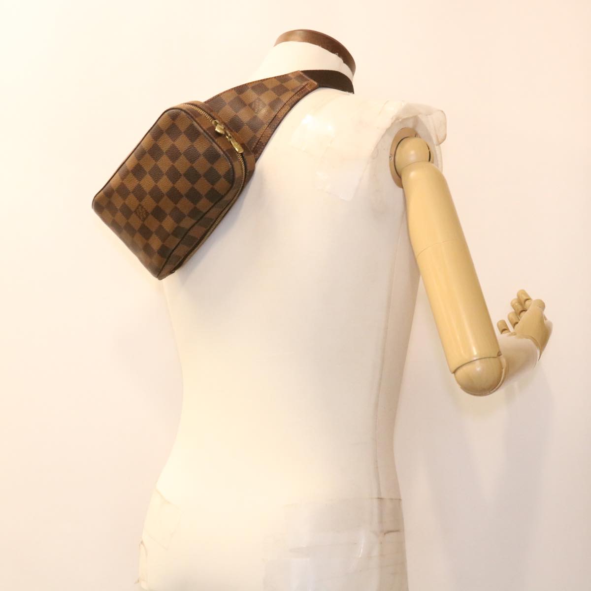 LOUIS VUITTON Damier Ebene Geronimos Shoulder Bag N51994 LV Auth 38913