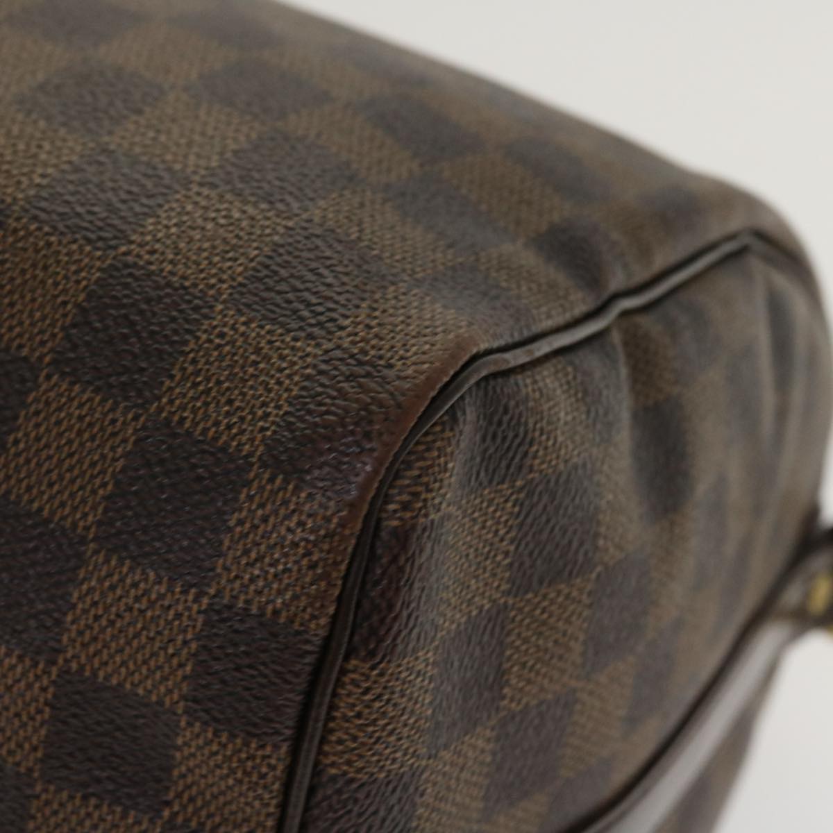 LOUIS VUITTON Damier Ebene Speedy Bandouliere 30 Hand Bag N41367 LV Auth 38914