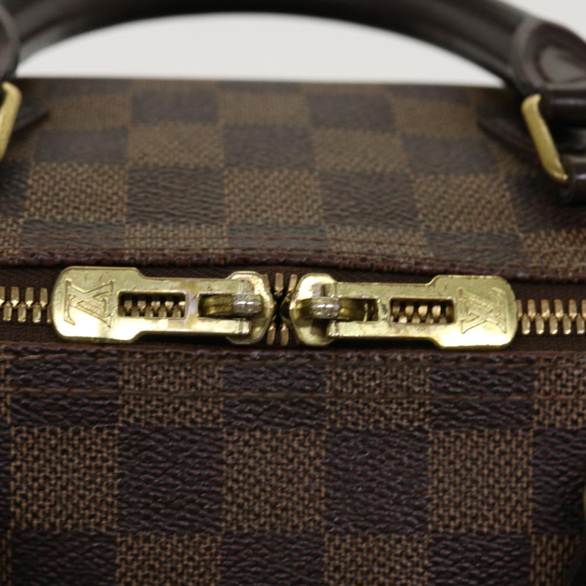 LOUIS VUITTON Damier Ebene Speedy Bandouliere 30 Hand Bag N41367 LV Auth 38914