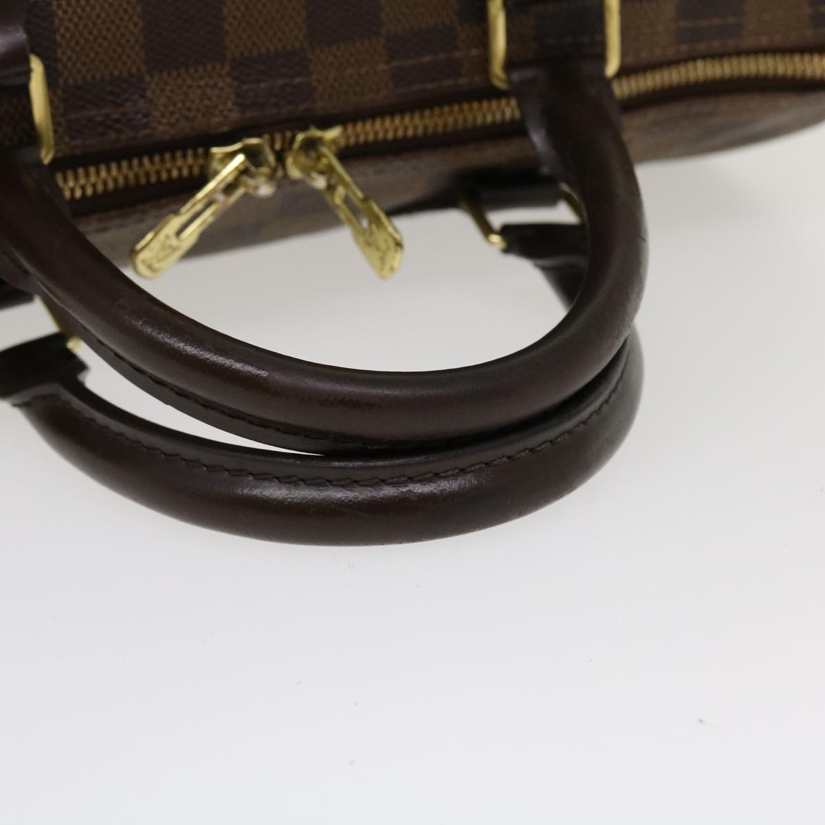 LOUIS VUITTON Damier Ebene Speedy Bandouliere 30 Hand Bag N41367 LV Auth 38914