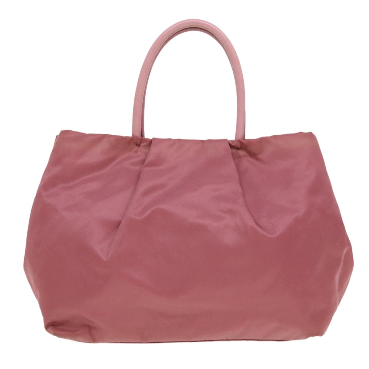 PRADA Ribbon Hand Bag Nylon Pink Auth 38917 - 0
