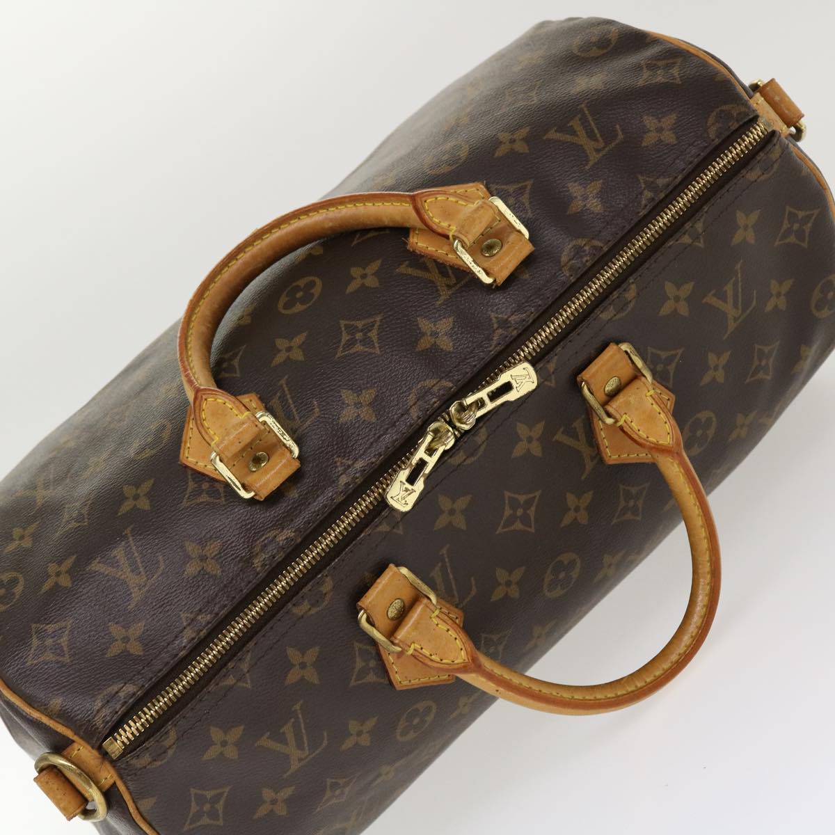 LOUIS VUITTON Monogram Speedy Bandouliere 35 Hand Bag 2way M40392 LV Auth 38930