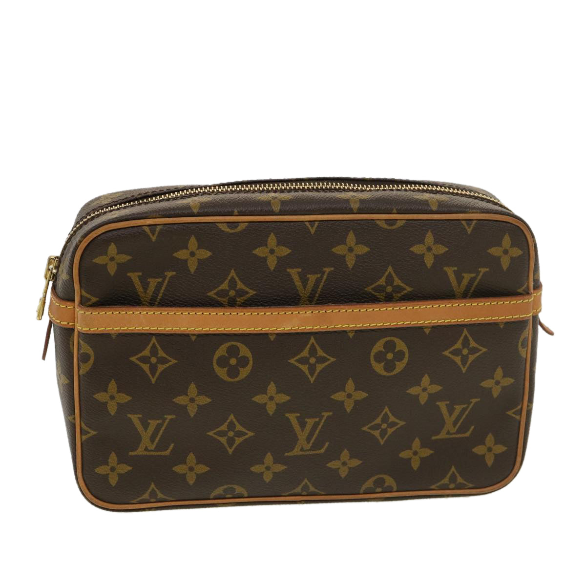 LOUIS VUITTON Monogram Compiegne 23 Clutch Bag M51847 LV Auth 38934