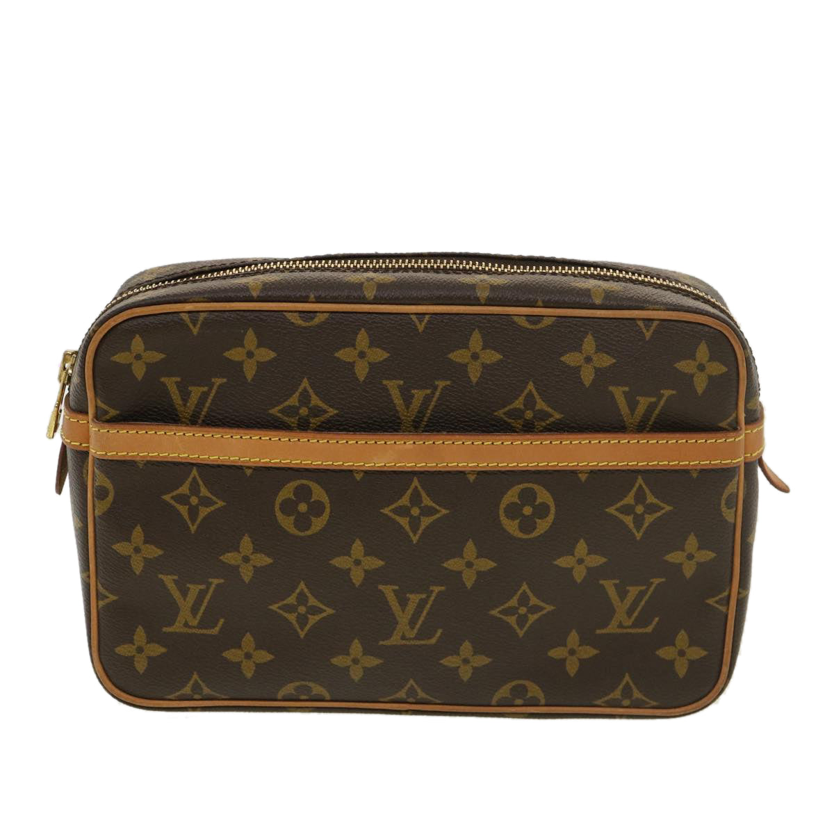 LOUIS VUITTON Monogram Compiegne 23 Clutch Bag M51847 LV Auth 38934