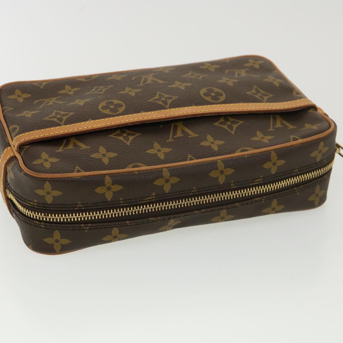 LOUIS VUITTON Monogram Compiegne 23 Clutch Bag M51847 LV Auth 38934