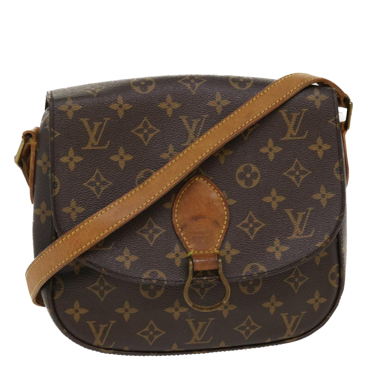 LOUIS VUITTON Monogram Saint Cloud GM Shoulder Bag M51242 LV Auth 38944