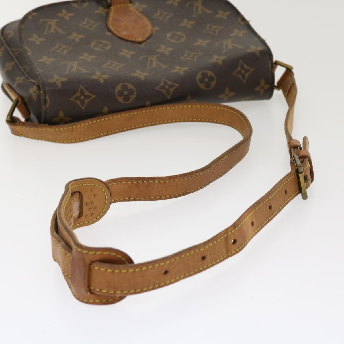 LOUIS VUITTON Monogram Saint Cloud GM Shoulder Bag M51242 LV Auth 38944