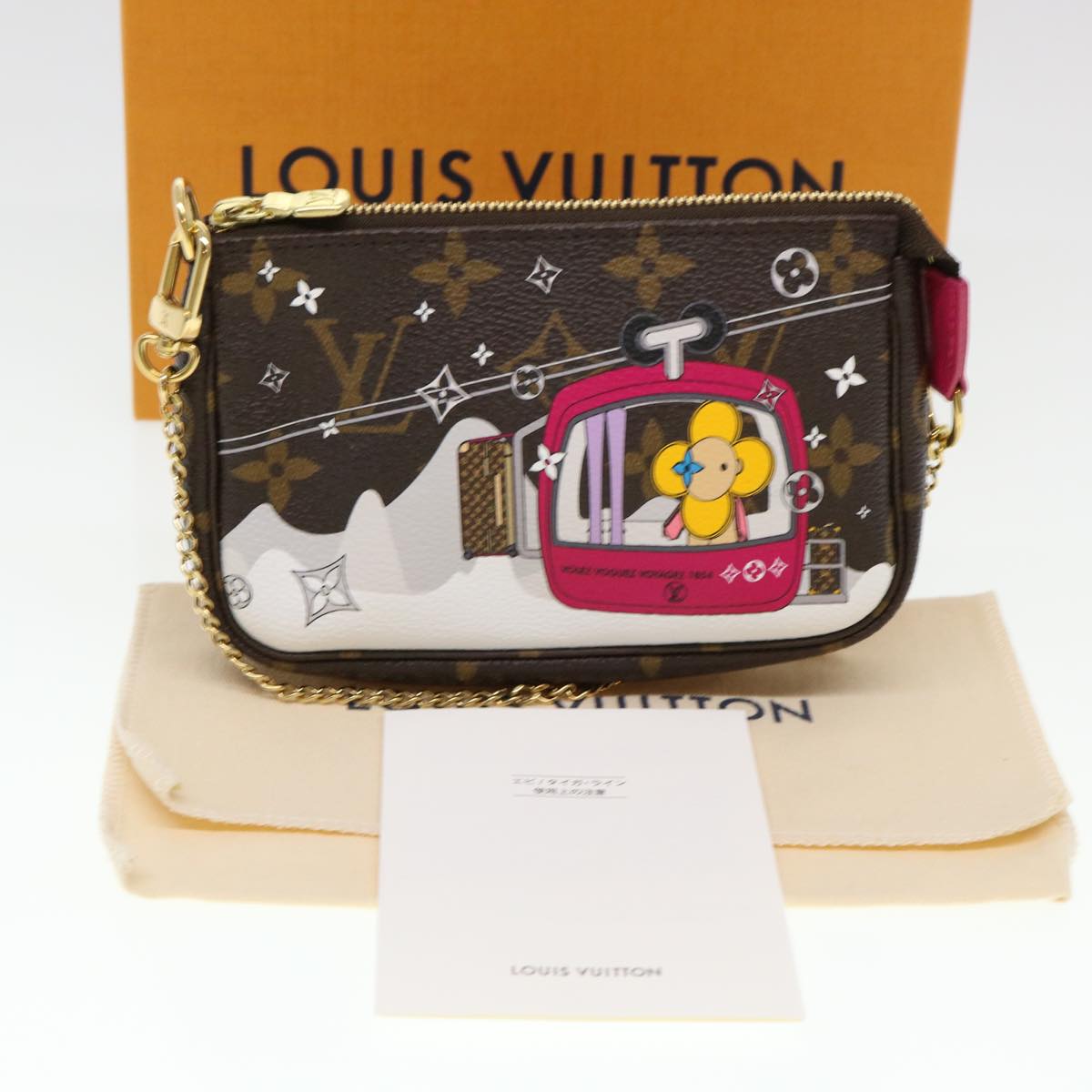 LOUIS VUITTON Monogram Vivienne Mini Pochette Accessoires M68490 Auth 38946A