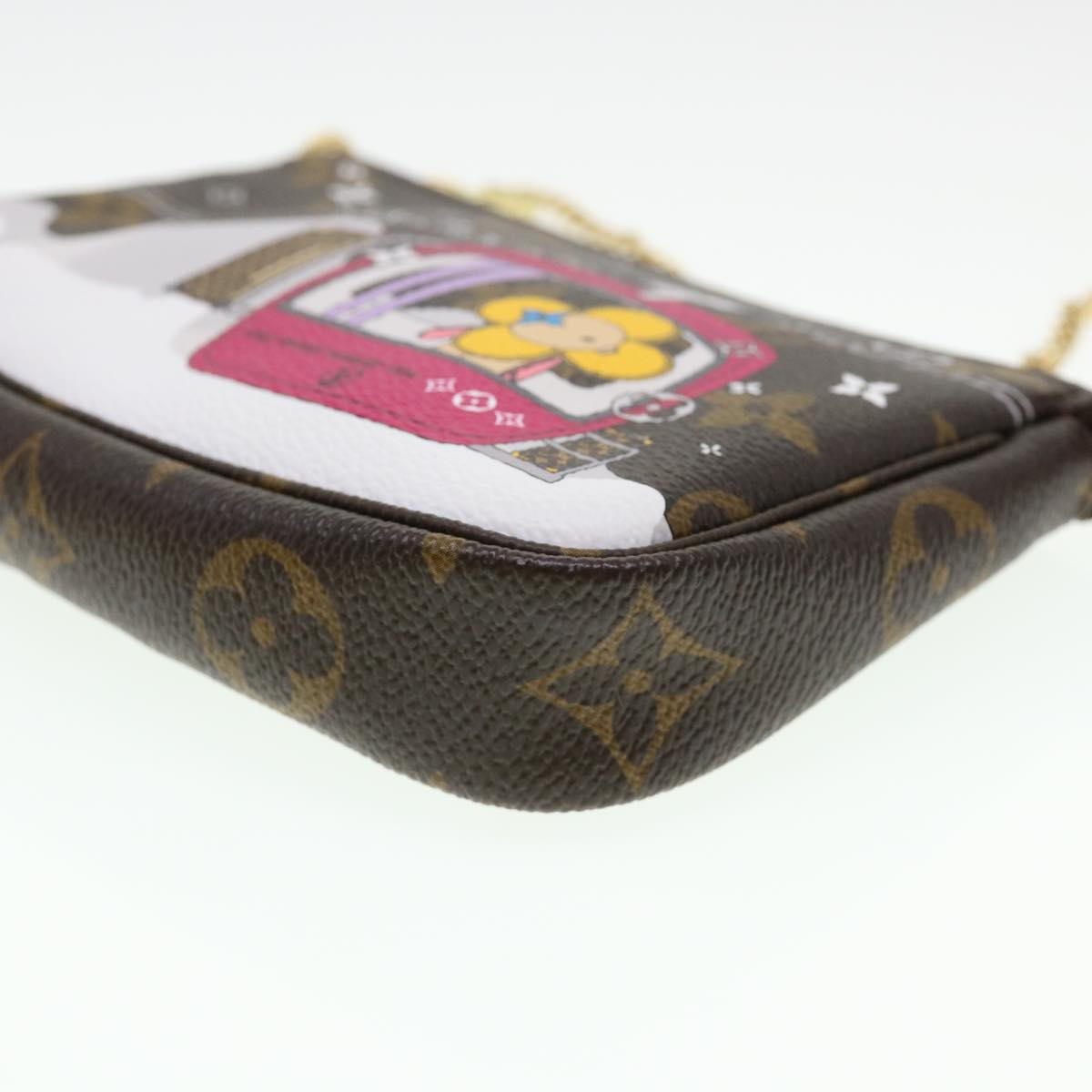 LOUIS VUITTON Monogram Vivienne Mini Pochette Accessoires M68490 Auth 38946A