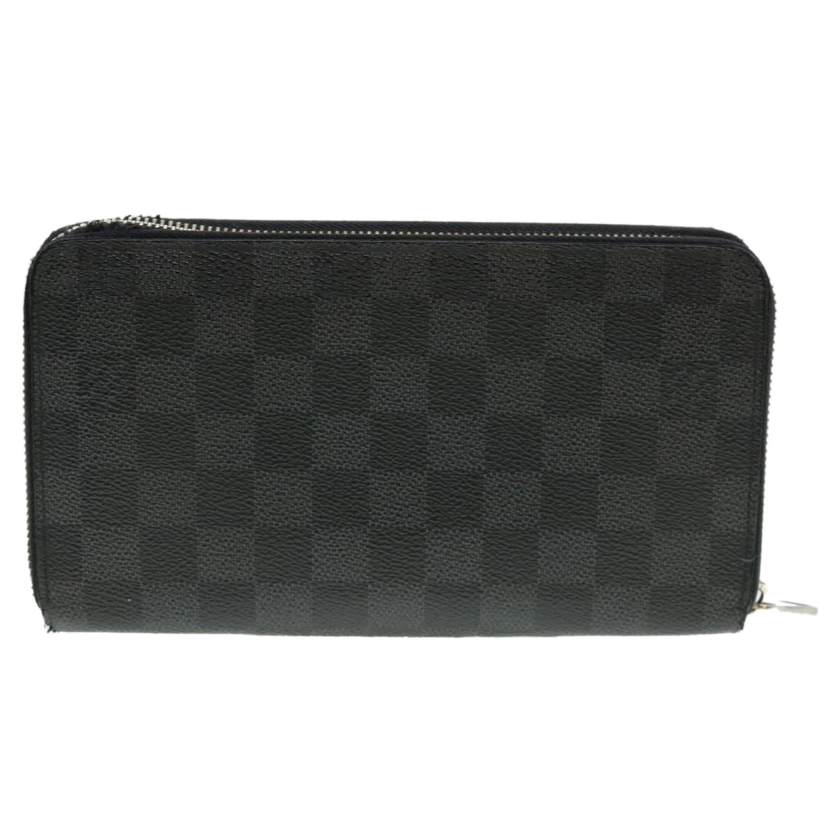 LOUIS VUITTON Damier Graphite Zippy Organizer Long Wallet N63077 LV Auth 38947 - 0