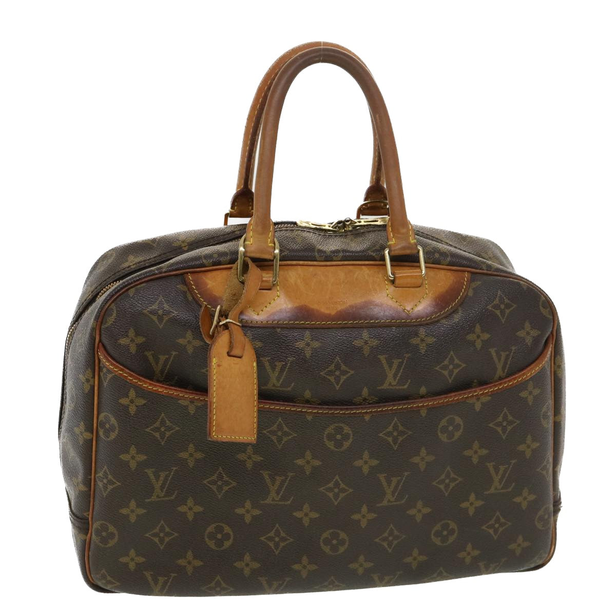 LOUIS VUITTON Monogram Deauville Hand Bag M47270 LV Auth 38957