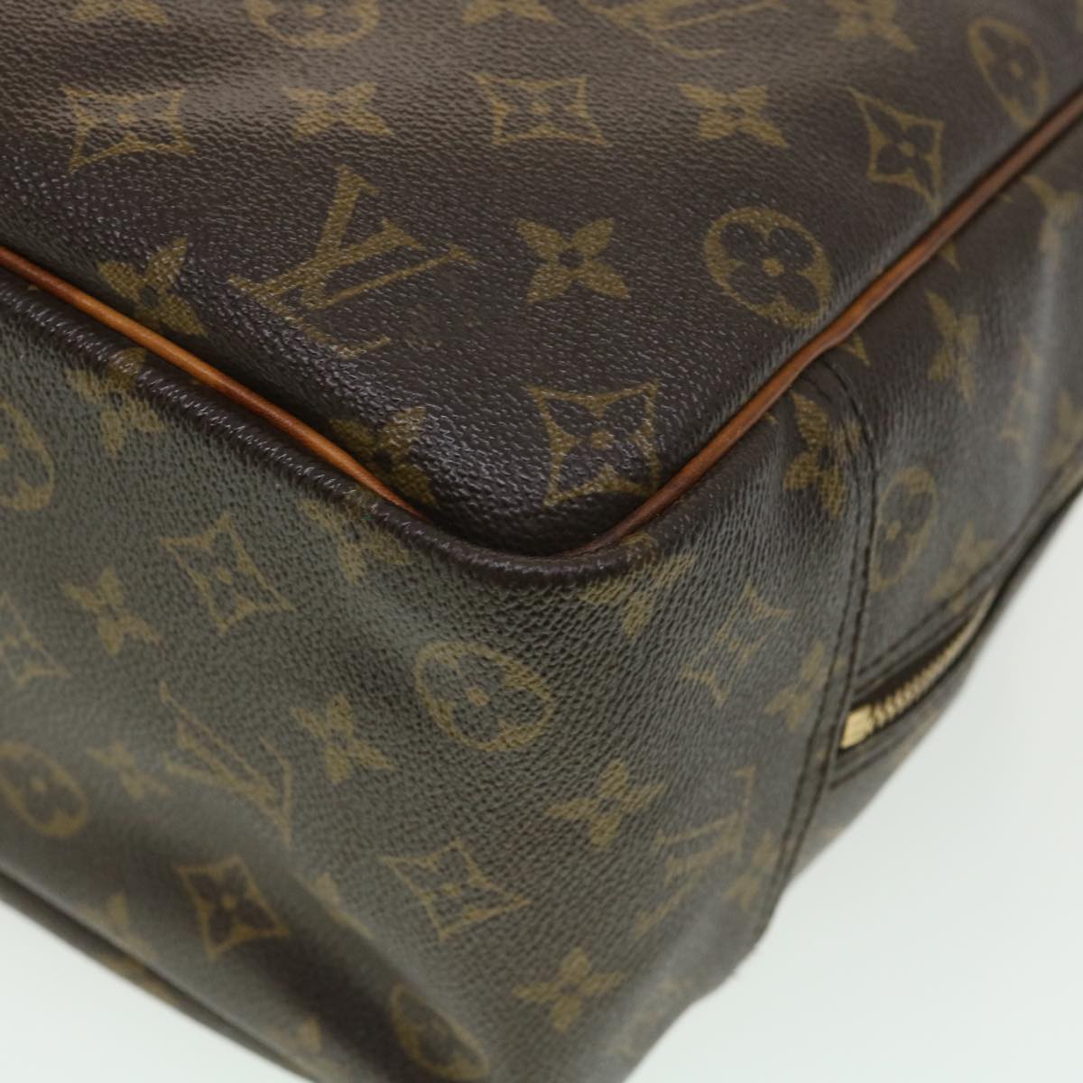 LOUIS VUITTON Monogram Deauville Hand Bag M47270 LV Auth 38957