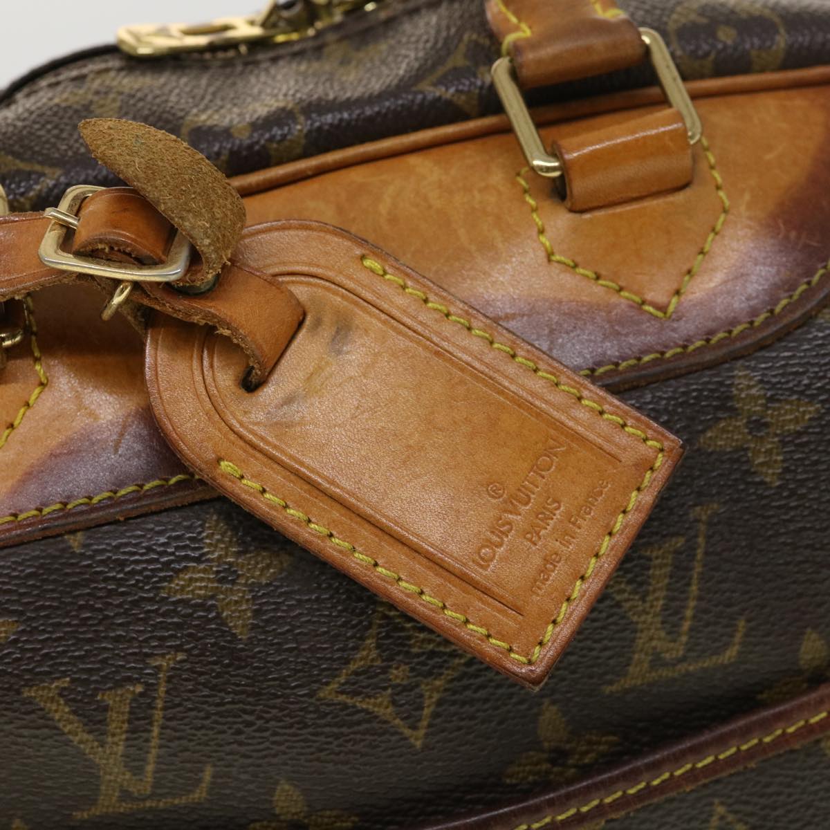 LOUIS VUITTON Monogram Deauville Hand Bag M47270 LV Auth 38957