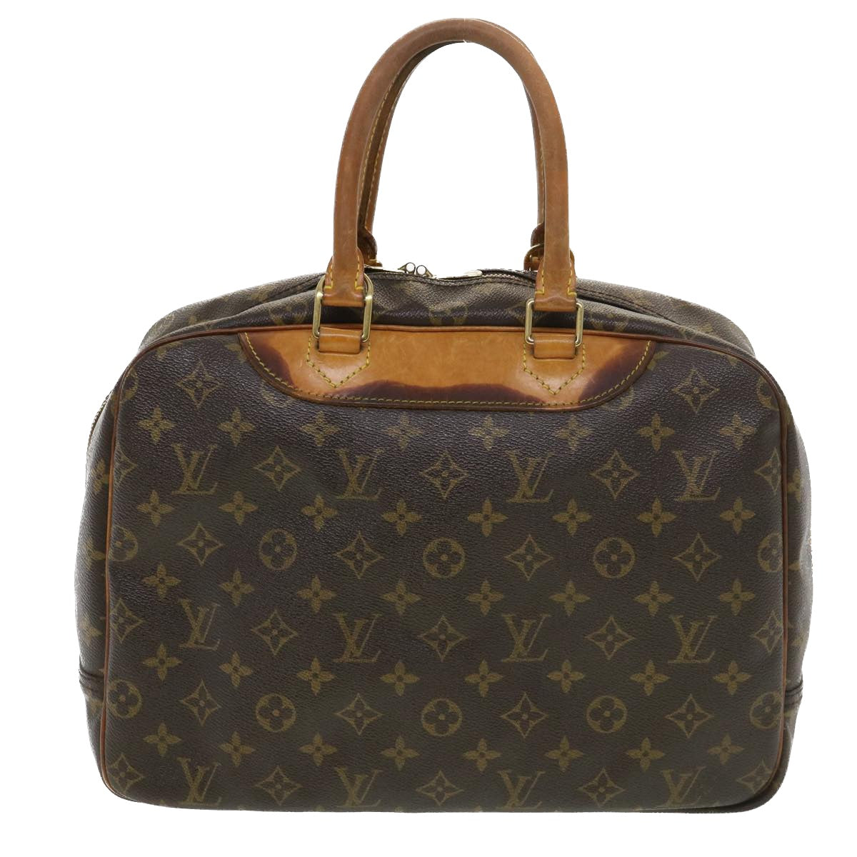 LOUIS VUITTON Monogram Deauville Hand Bag M47270 LV Auth 38957