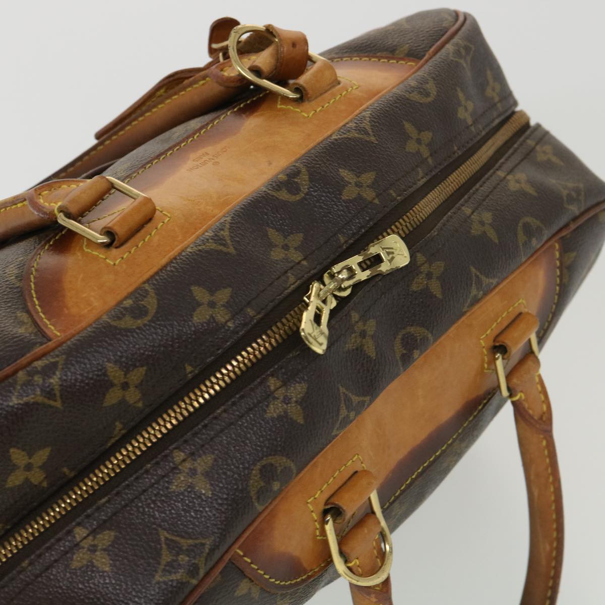 LOUIS VUITTON Monogram Deauville Hand Bag M47270 LV Auth 38957