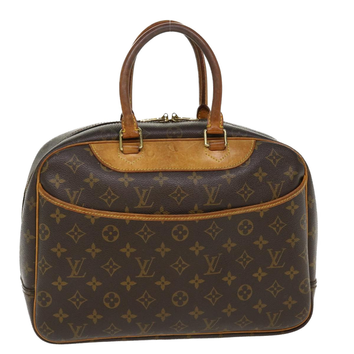 LOUIS VUITTON Monogram Deauville Hand Bag M47270 LV Auth 38958