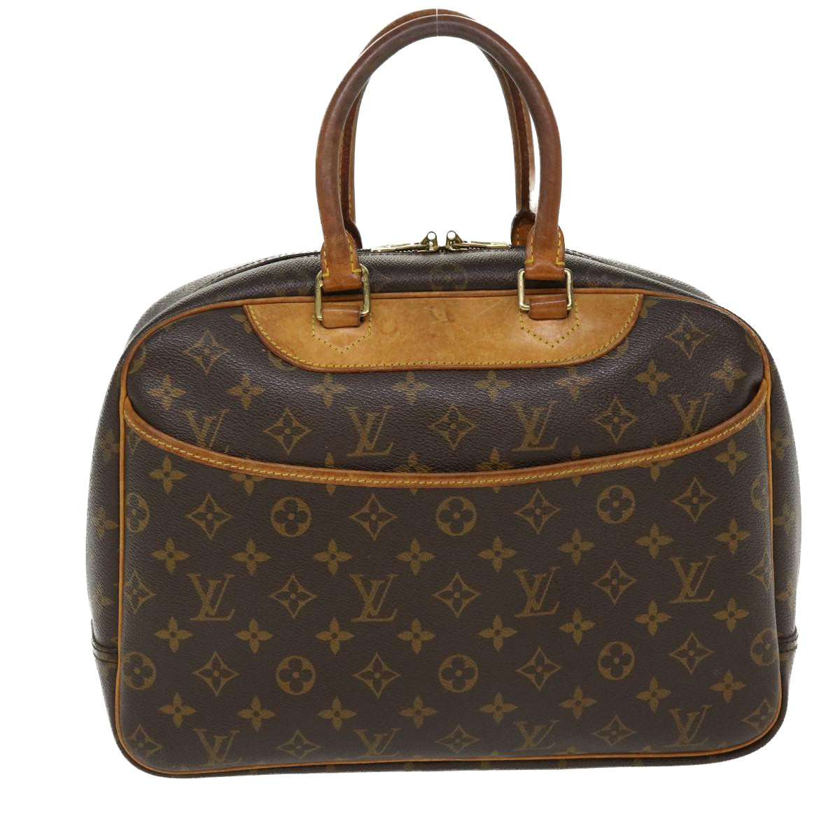 LOUIS VUITTON Monogram Deauville Hand Bag M47270 LV Auth 38958