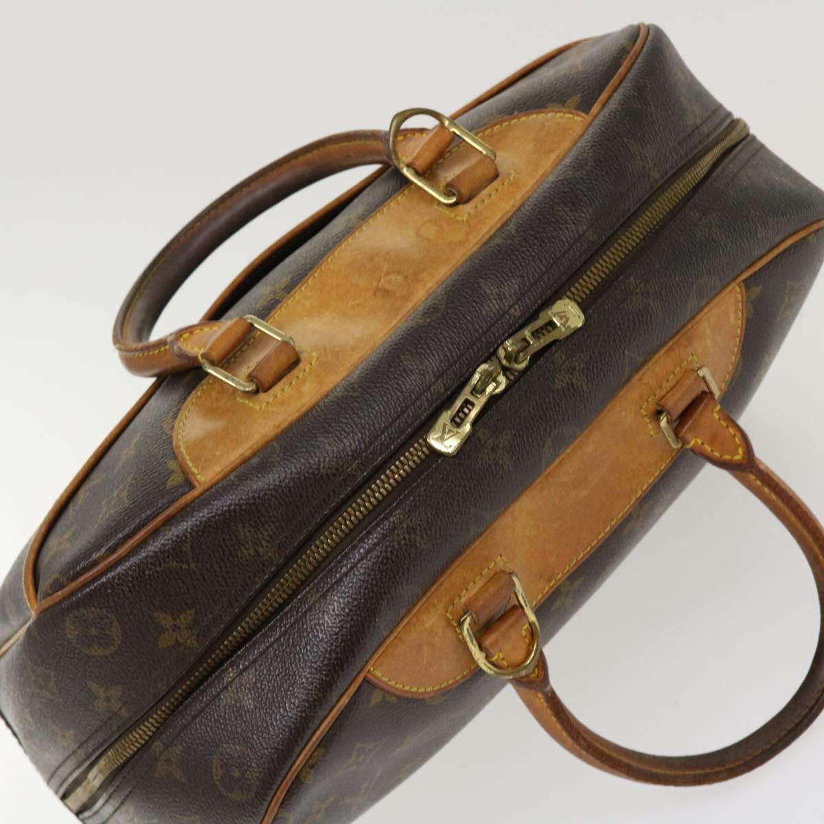 LOUIS VUITTON Monogram Deauville Hand Bag M47270 LV Auth 38958