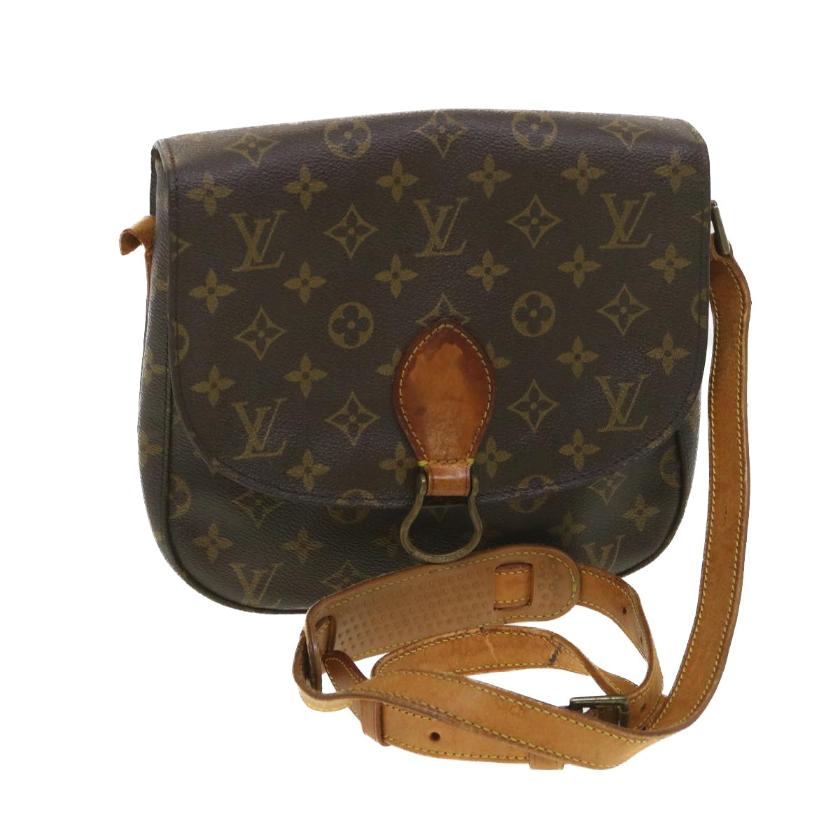 LOUIS VUITTON Monogram Saint Cloud GM Shoulder Bag M51242 LV Auth 38963