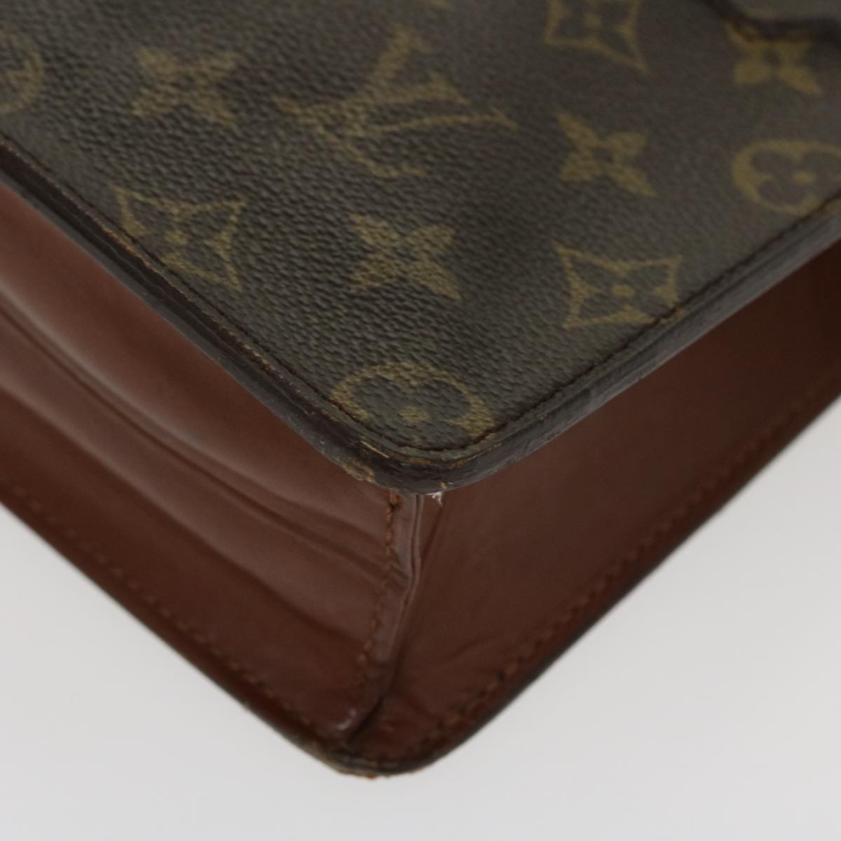 LOUIS VUITTON Monogram Pochette Homme Clutch Bag M51795 LV Auth 38969