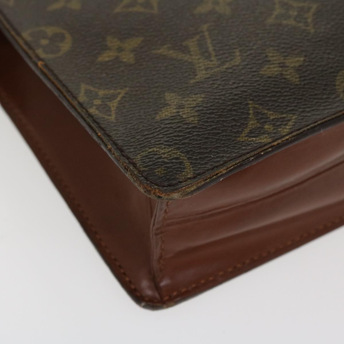 LOUIS VUITTON Monogram Pochette Homme Clutch Bag M51795 LV Auth 38969