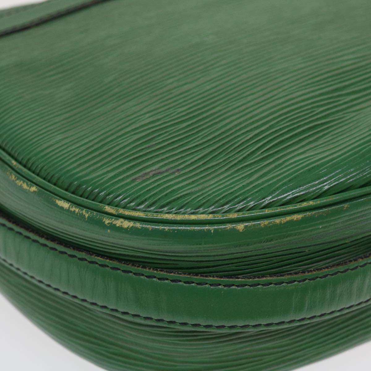 LOUIS VUITTON Epi June Feuille Shoulder Bag Green M52154 LV Auth 38974