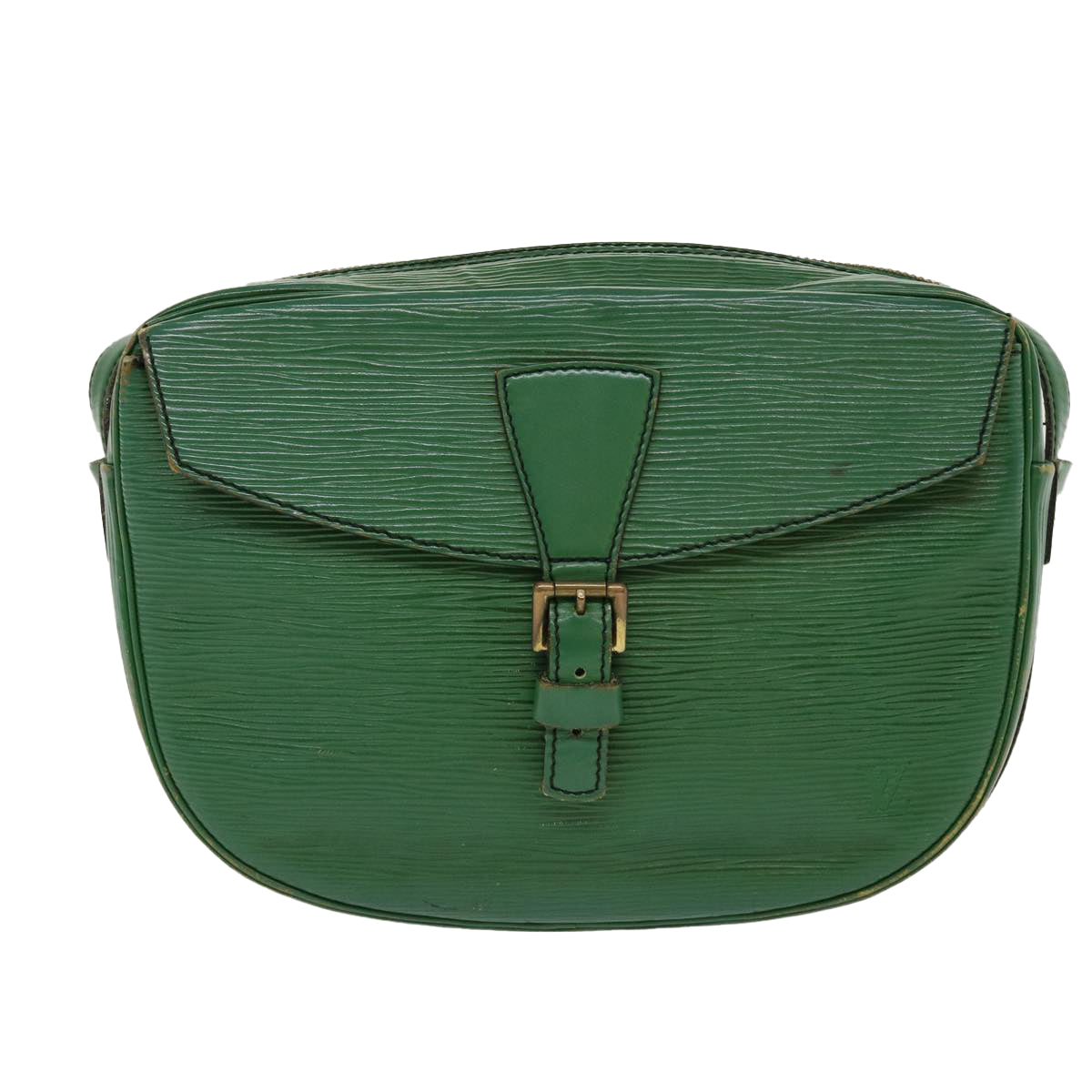 LOUIS VUITTON Epi June Feuille Shoulder Bag Green M52154 LV Auth 38974