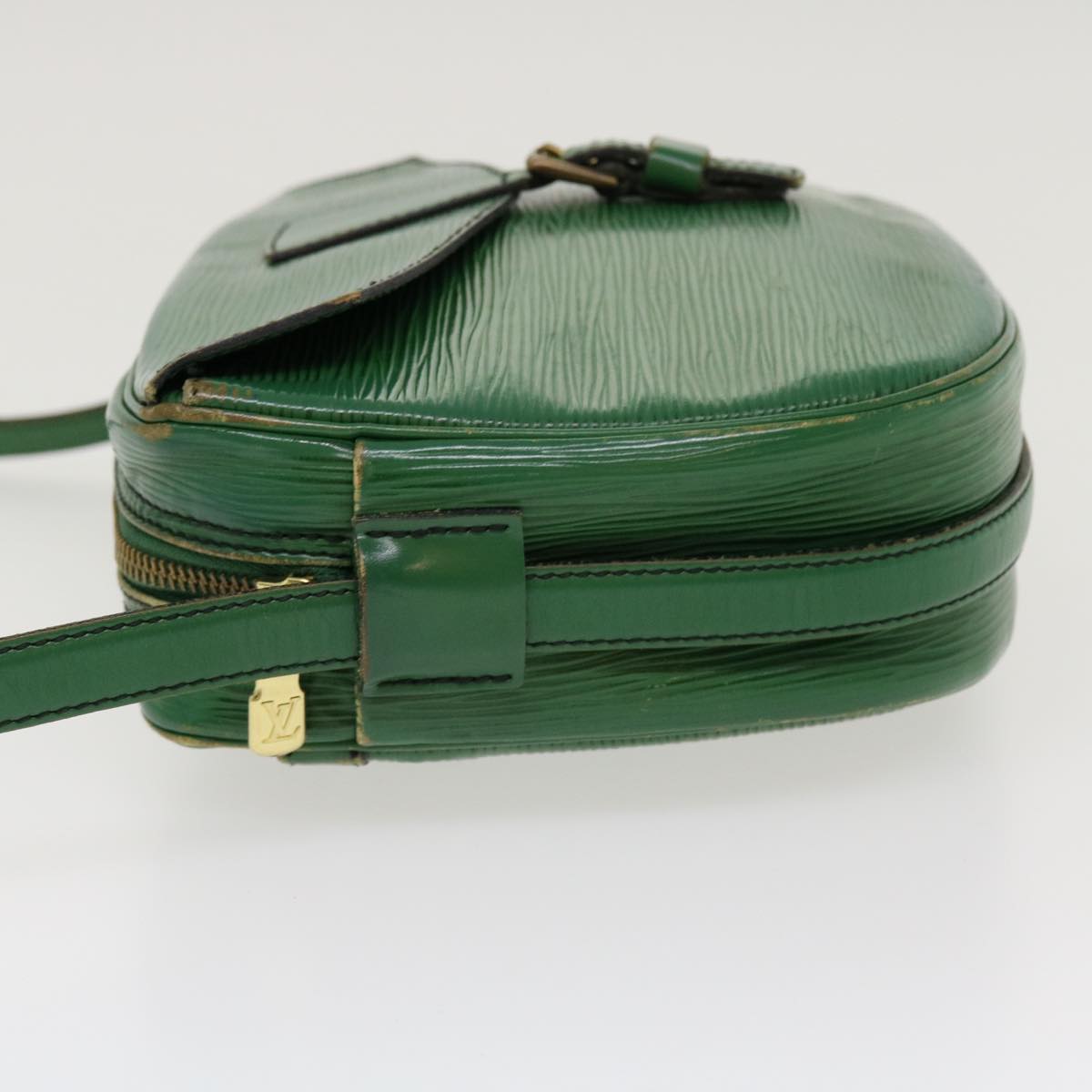 LOUIS VUITTON Epi June Feuille Shoulder Bag Green M52154 LV Auth 38974