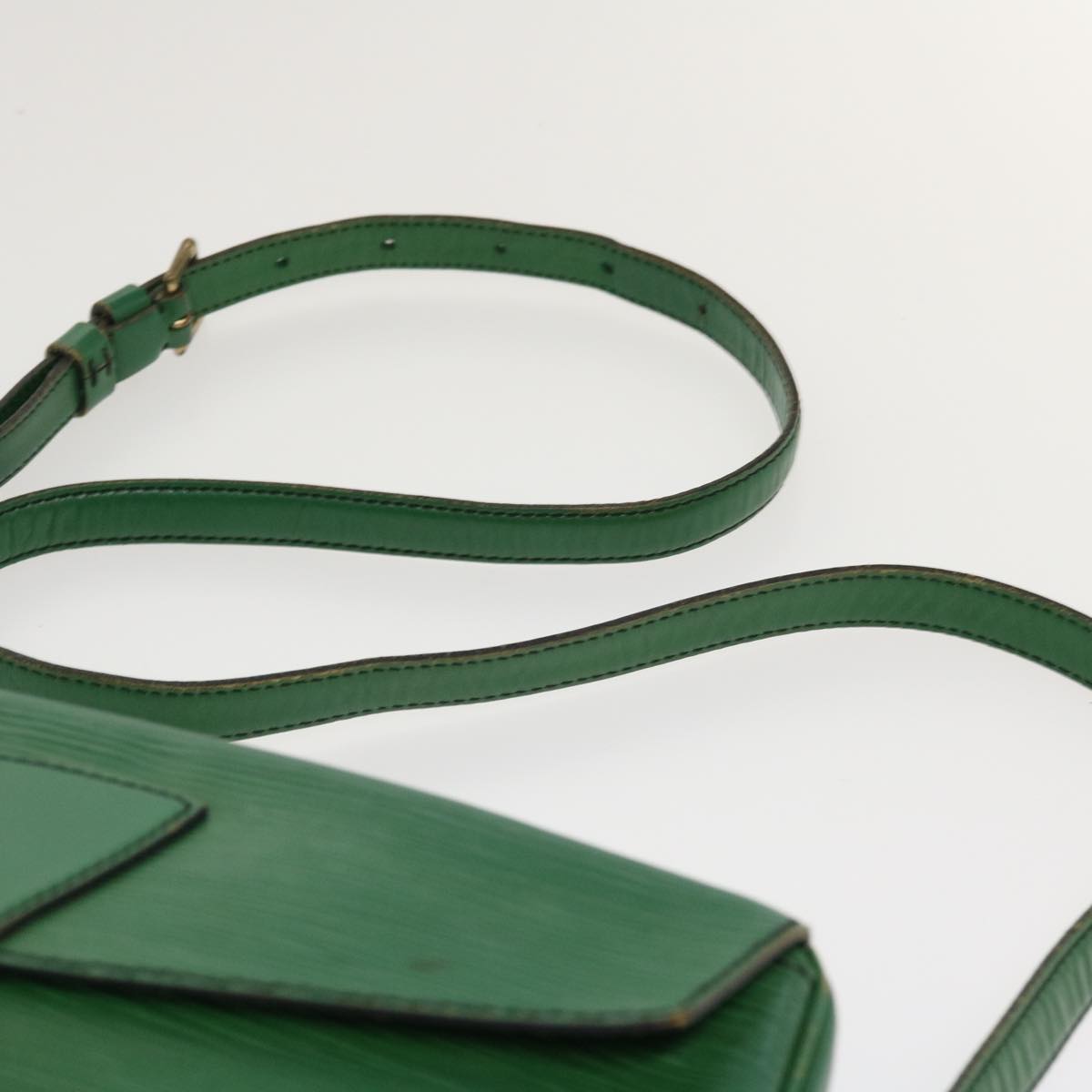 LOUIS VUITTON Epi June Feuille Shoulder Bag Green M52154 LV Auth 38974