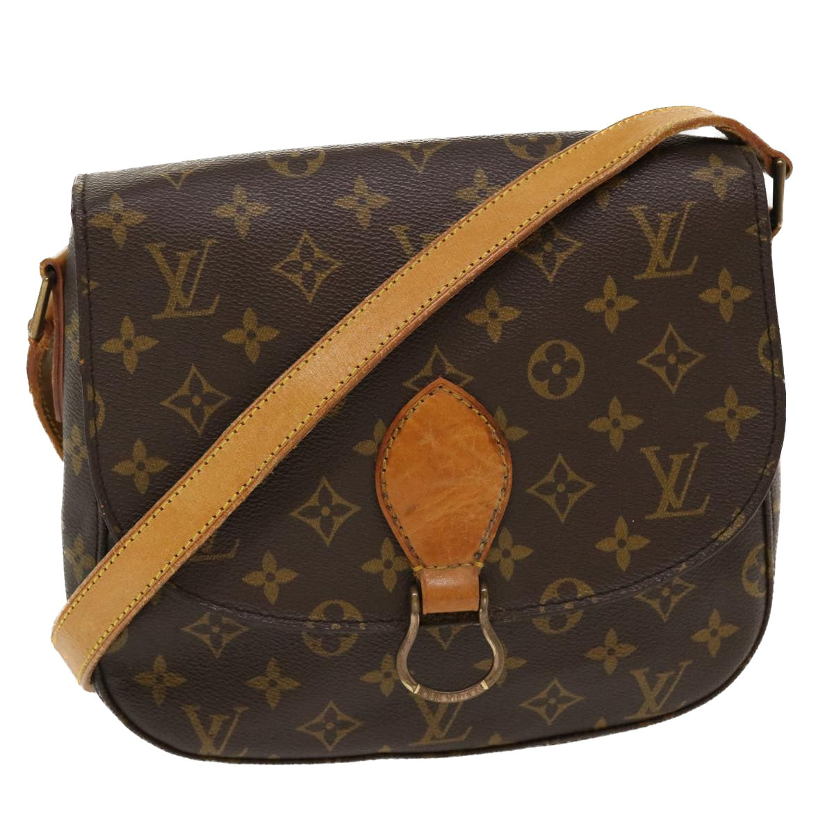 LOUIS VUITTON Monogram Saint Cloud GM Shoulder Bag M51242 LV Auth 38976