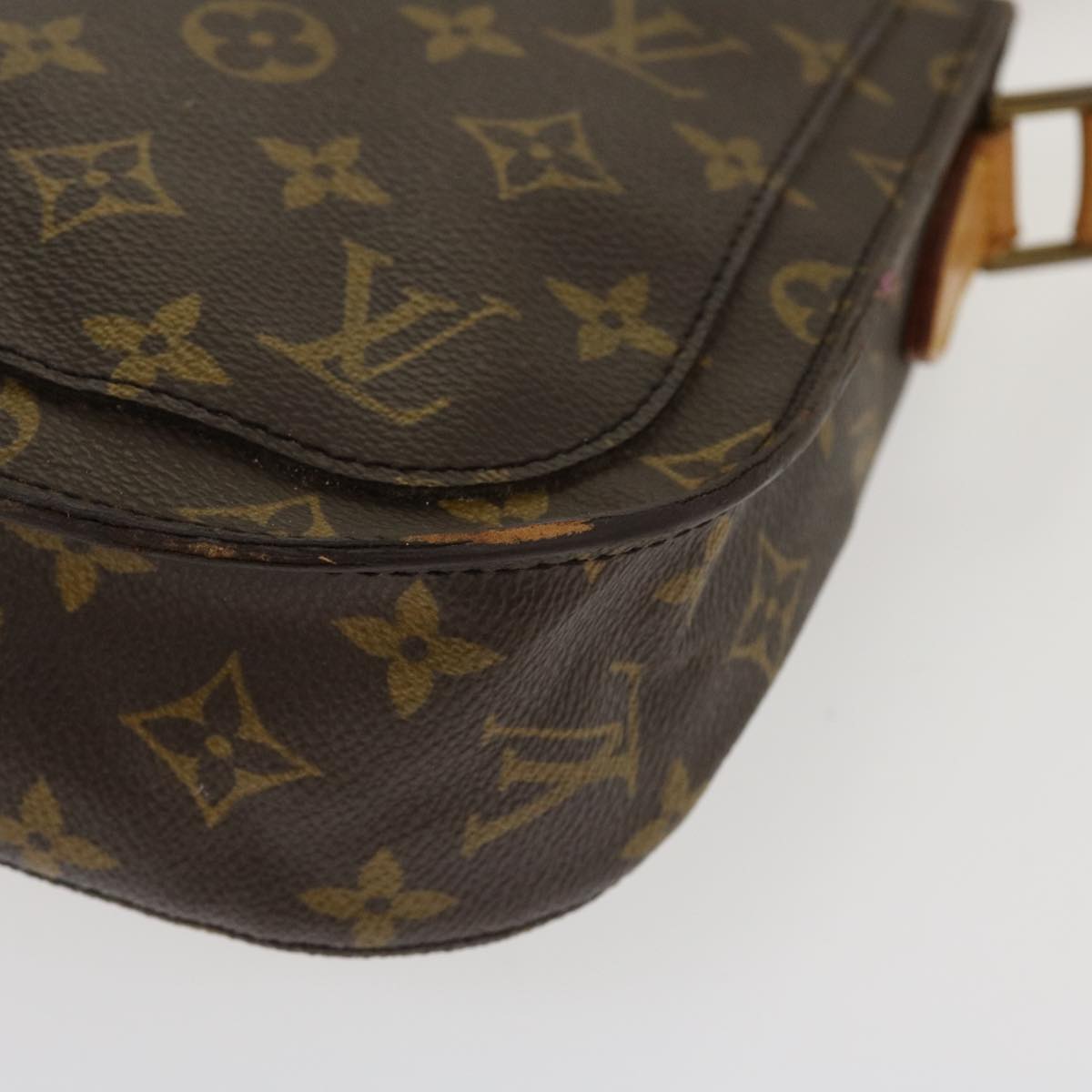 LOUIS VUITTON Monogram Saint Cloud GM Shoulder Bag M51242 LV Auth 38976