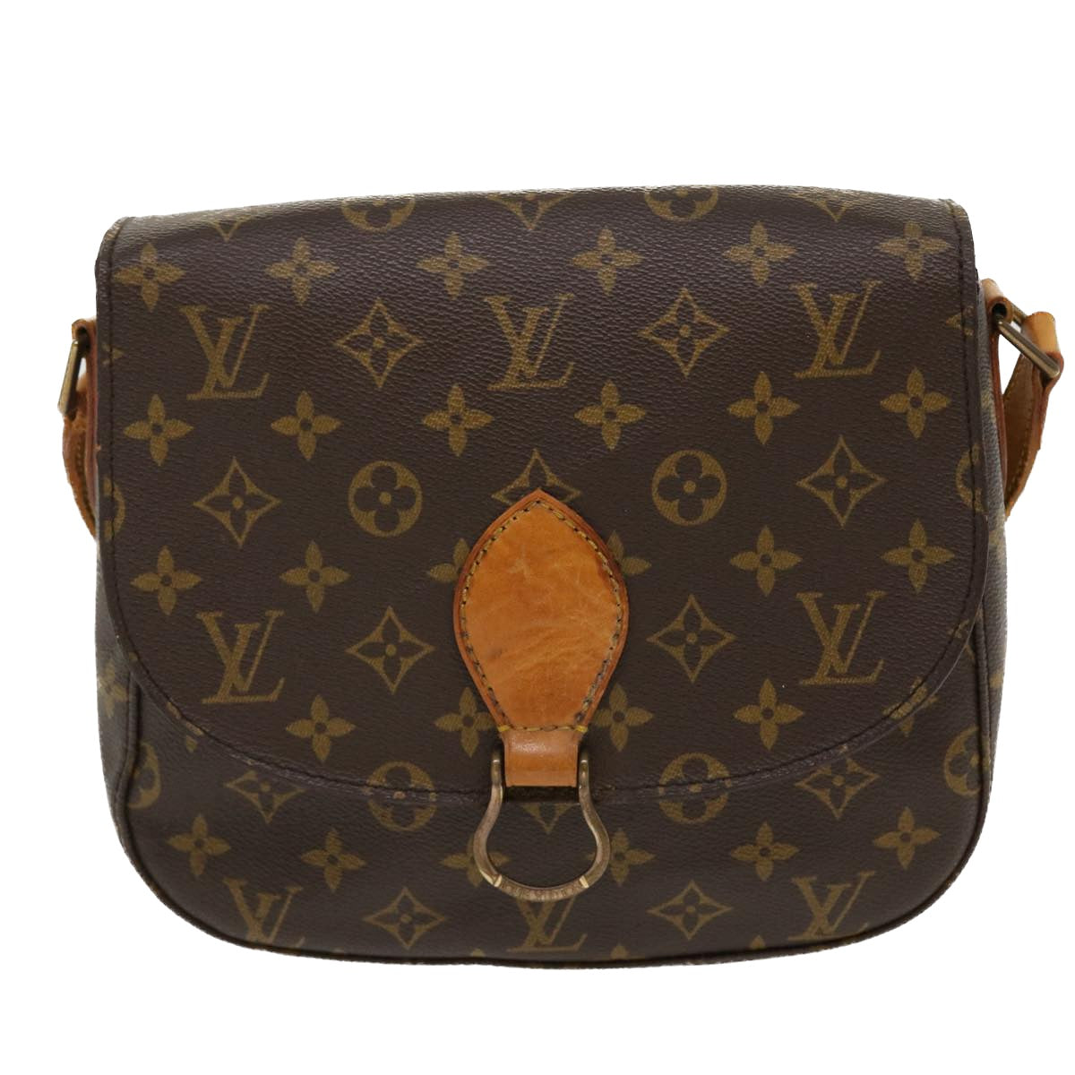 LOUIS VUITTON Monogram Saint Cloud GM Shoulder Bag M51242 LV Auth 38976