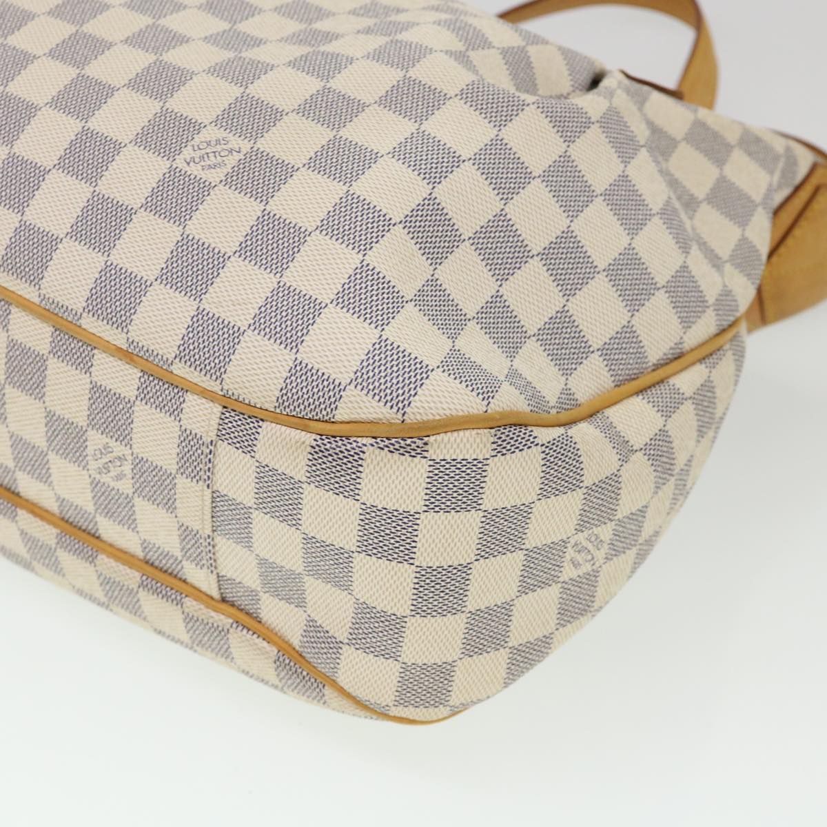 LOUIS VUITTON Damier Azur Ivora MM Shoulder Bag 2way N41133 LV Auth 38982