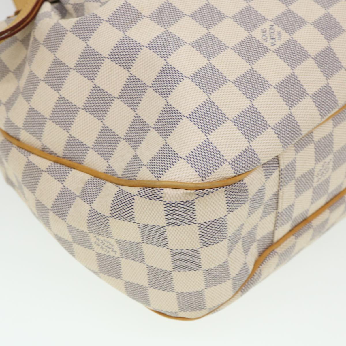 LOUIS VUITTON Damier Azur Ivora MM Shoulder Bag 2way N41133 LV Auth 38982