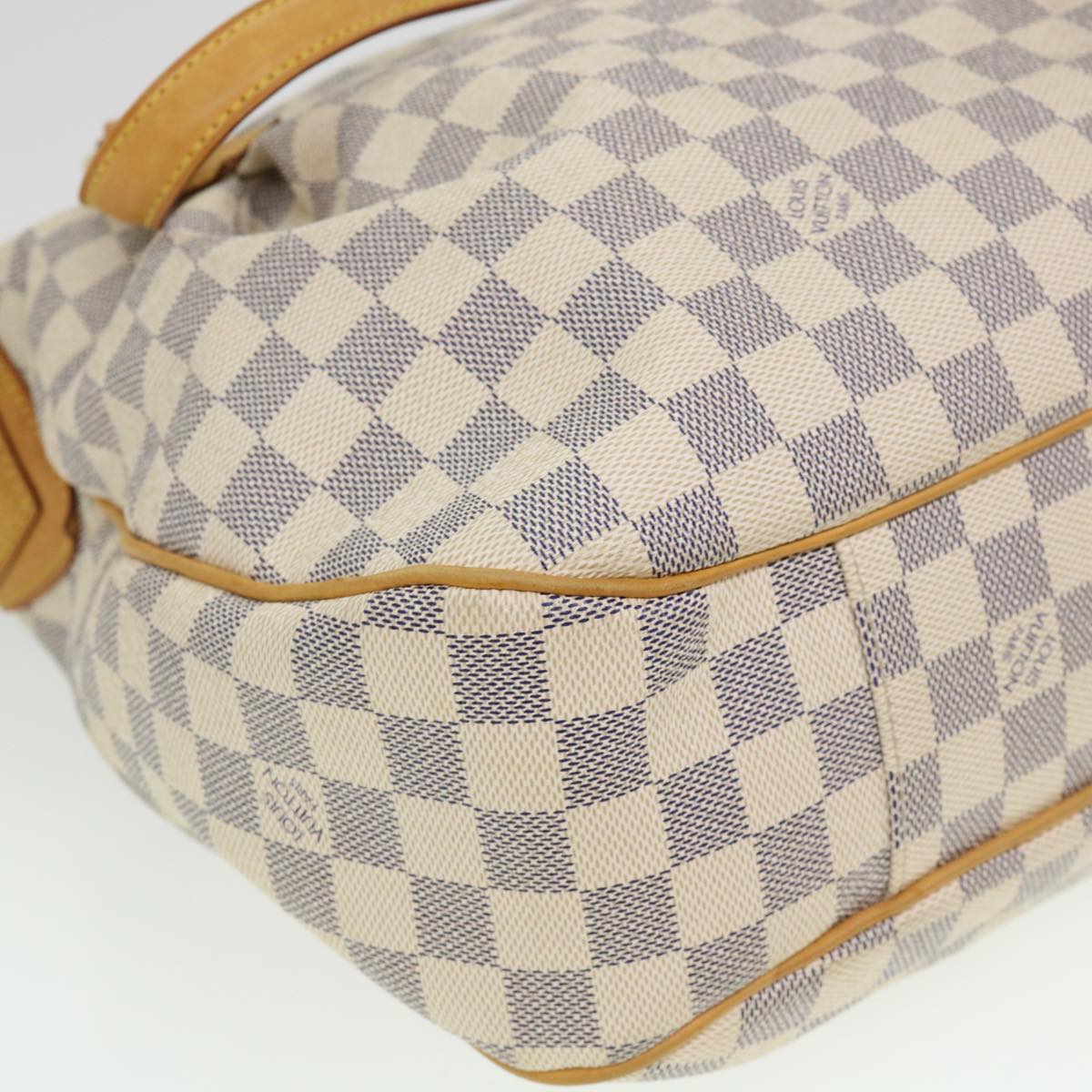 LOUIS VUITTON Damier Azur Ivora MM Shoulder Bag 2way N41133 LV Auth 38982