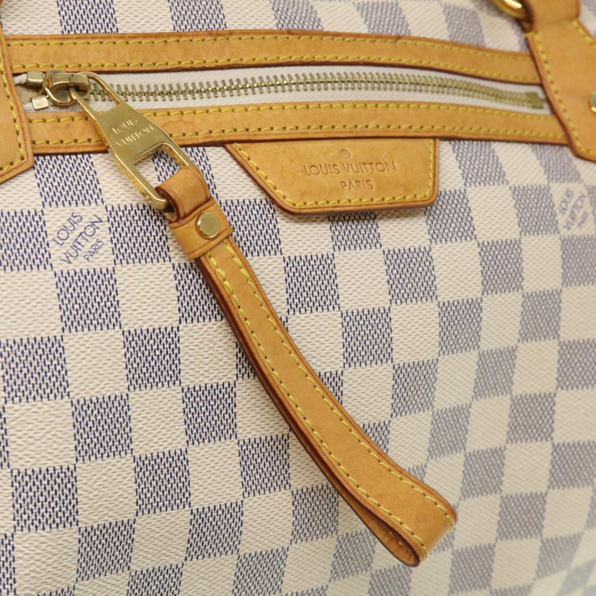 LOUIS VUITTON Damier Azur Ivora MM Shoulder Bag 2way N41133 LV Auth 38982