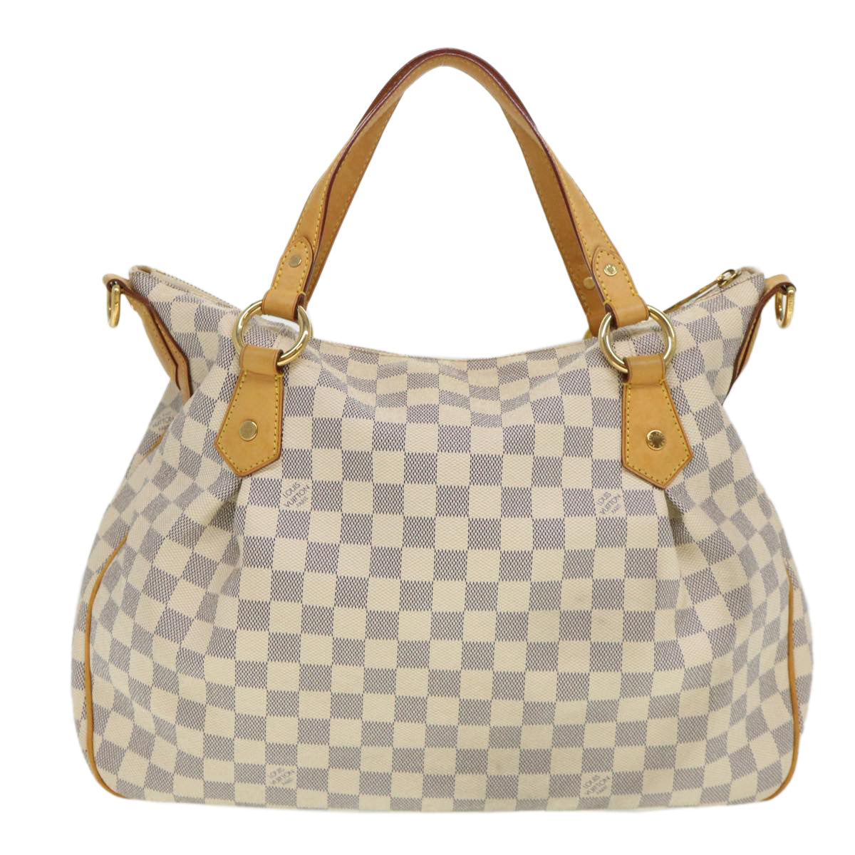 LOUIS VUITTON Damier Azur Ivora MM Shoulder Bag 2way N41133 LV Auth 38982