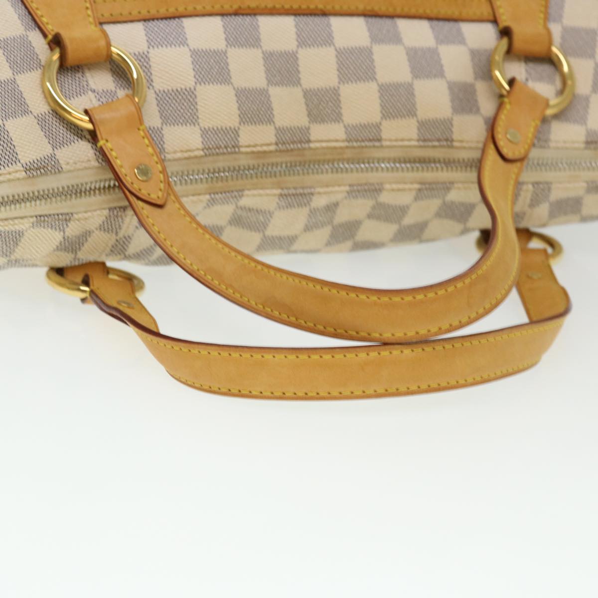 LOUIS VUITTON Damier Azur Ivora MM Shoulder Bag 2way N41133 LV Auth 38982