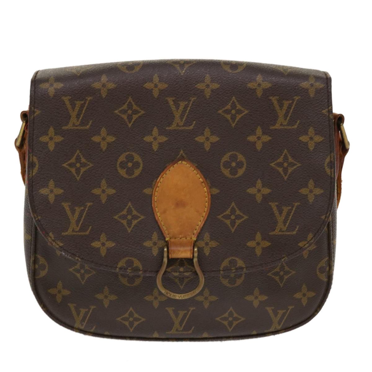 LOUIS VUITTON Monogram Saint Cloud GM Shoulder Bag M51242 LV Auth 38984