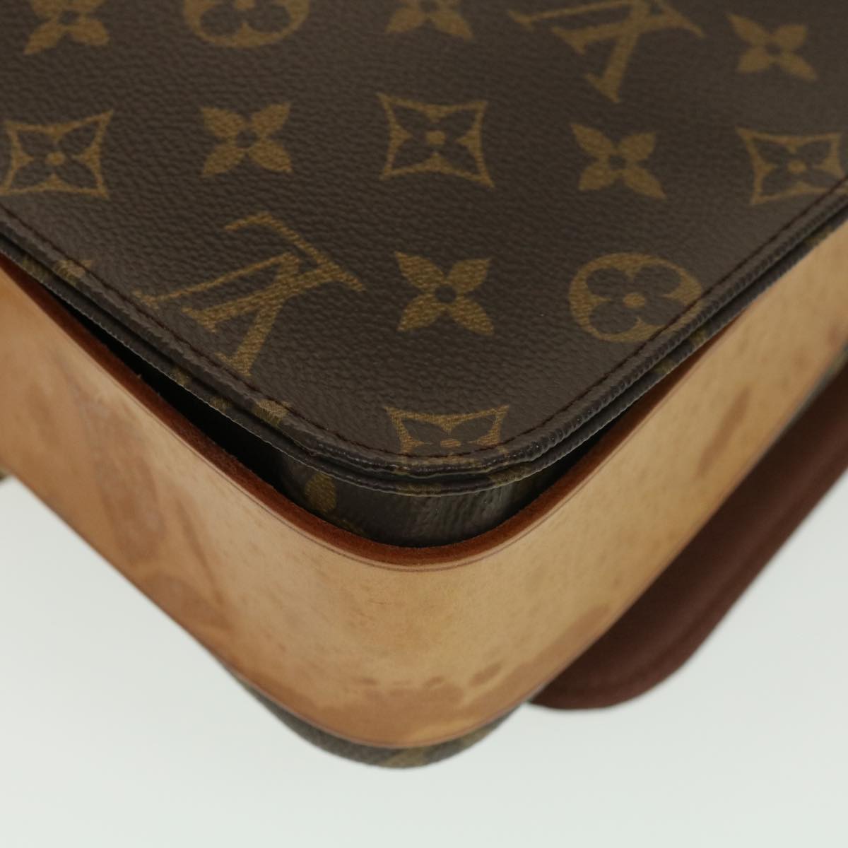 LOUIS VUITTON Monogram Cartouchiere GM Shoulder Bag M51252 LV Auth 38995