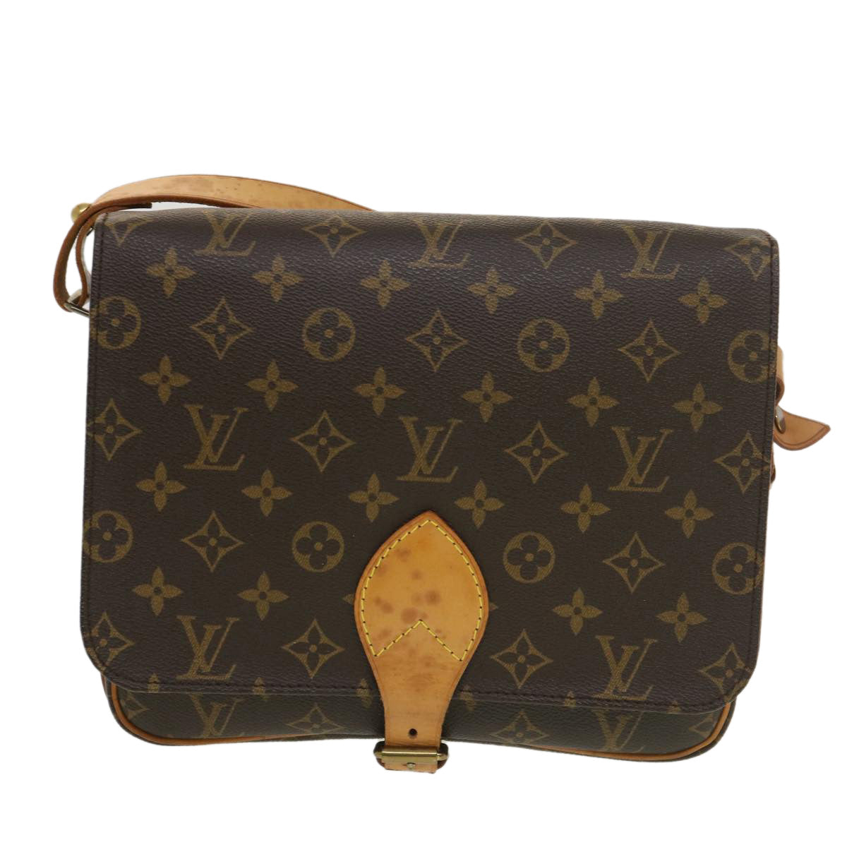 LOUIS VUITTON Monogram Cartouchiere GM Shoulder Bag M51252 LV Auth 38995