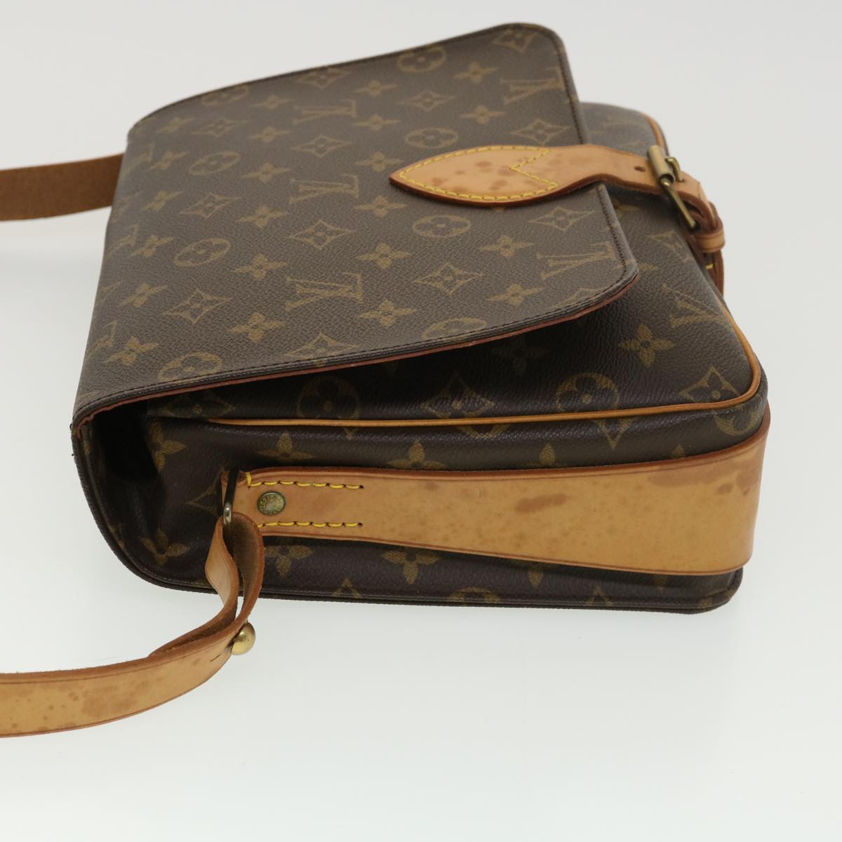 LOUIS VUITTON Monogram Cartouchiere GM Shoulder Bag M51252 LV Auth 38995