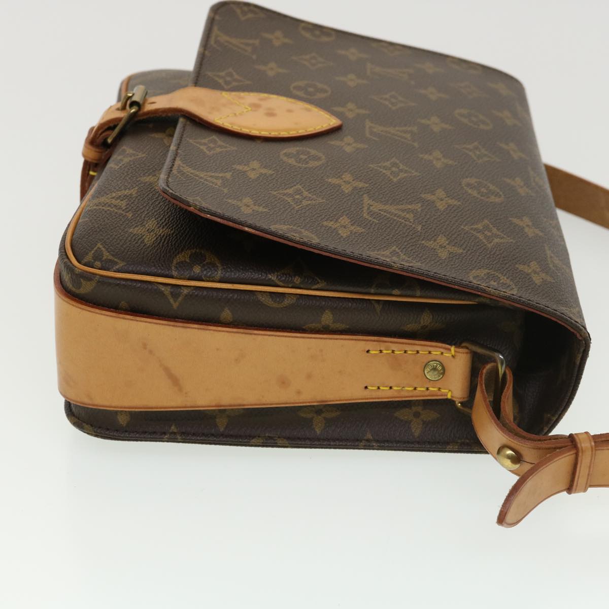 LOUIS VUITTON Monogram Cartouchiere GM Shoulder Bag M51252 LV Auth 38995