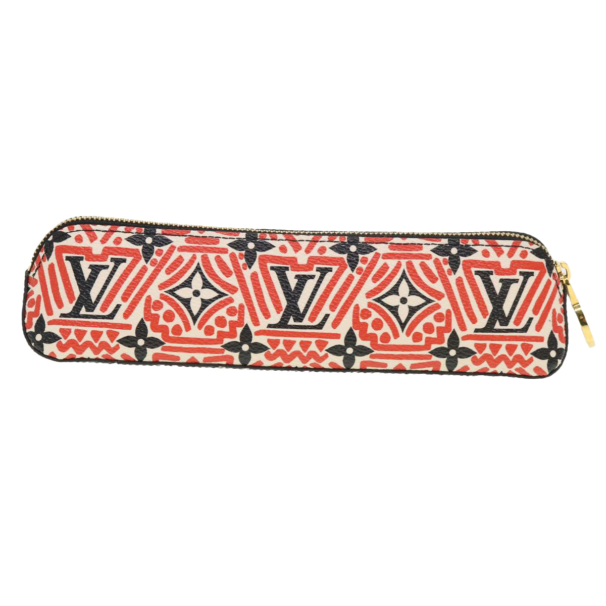 LOUIS VUITTON Monogram Giant Tooth Elizabeth Pen Case Red GI0498 LV Auth 39003 - 0